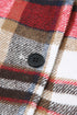 Plaid Button Up Lapel Jacket